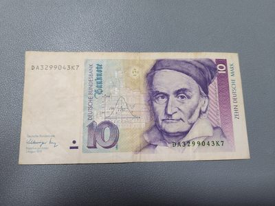 2024001纸币专场 - 德国1991年10马克原票旧品