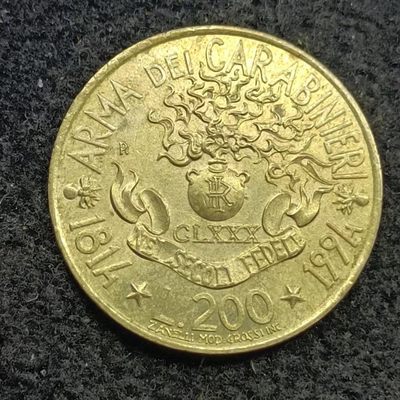 【淘币小摊】第二百三十七拍 散币场  周三到周日五连拍 满百包邮可预留 周一发货  - 意大利1994年200里拉纪念币