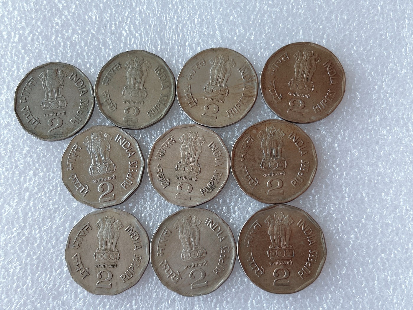 全场一元起拍 世界散币、银币专场 第52期 印度民族融合纪念币2卢比 10枚