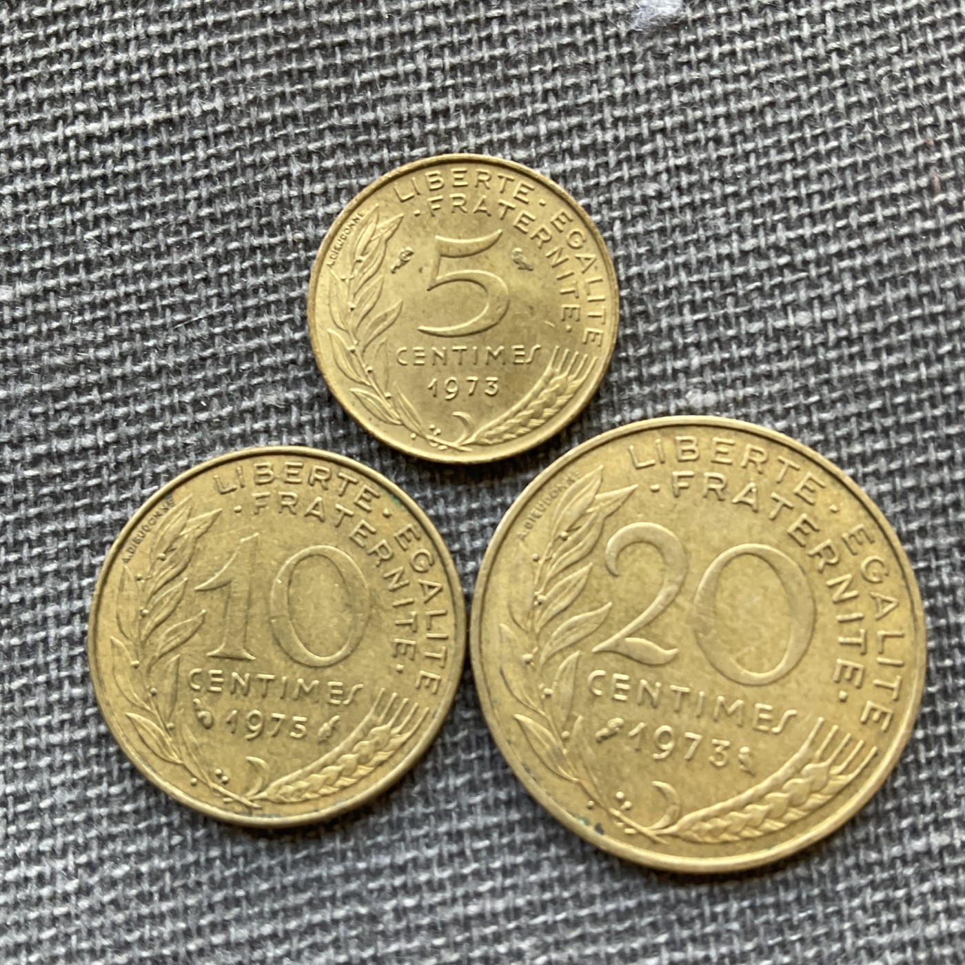 外国硬币首场2024-1-6 法国硬币一组1