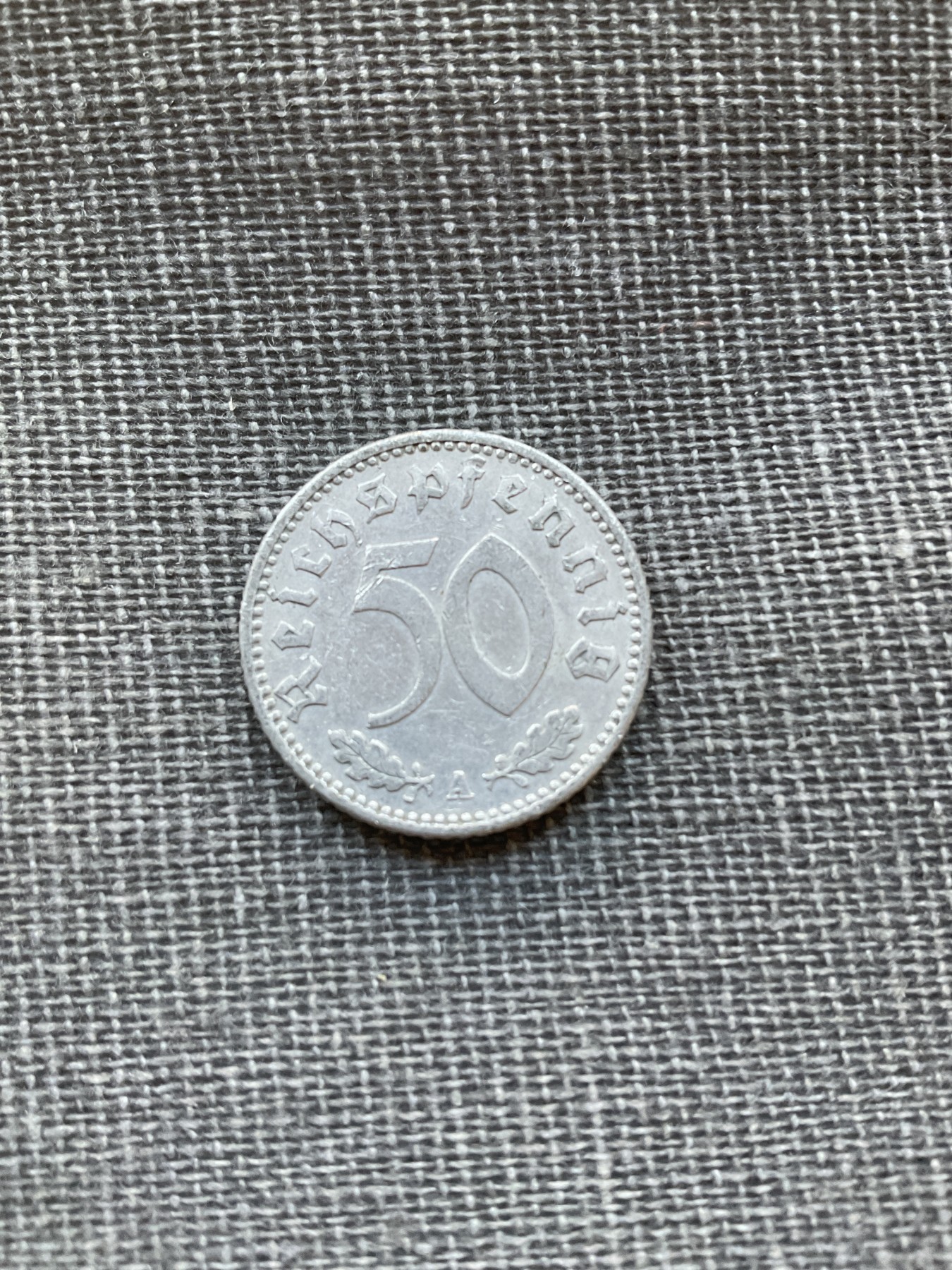 外国硬币首场2024-1-6 德国1940年50芬尼铝币