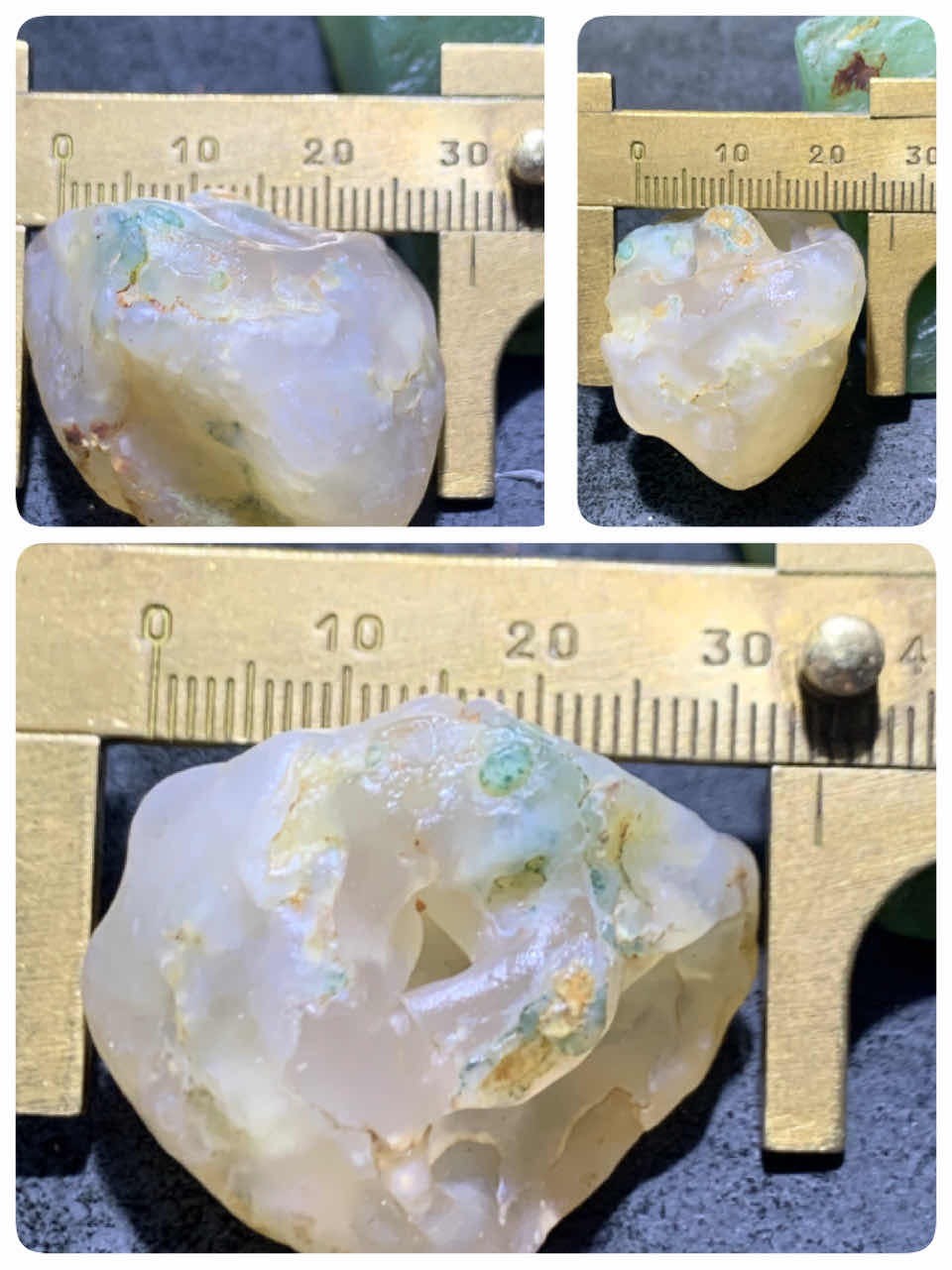 精美天然戈壁孔洞玛瑙原石一颗