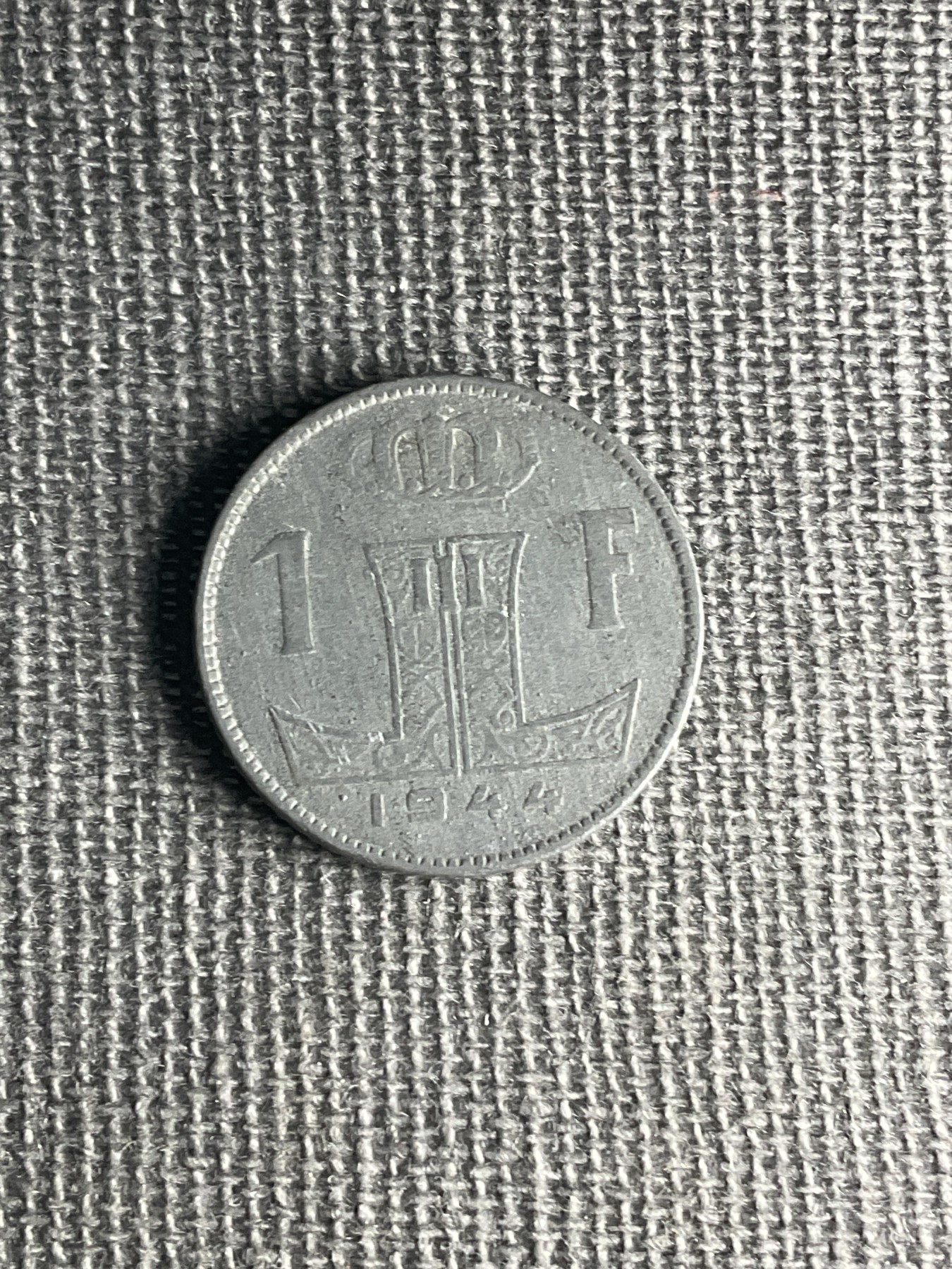 外国硬币首场2024-1-6 比利时1944年锌币