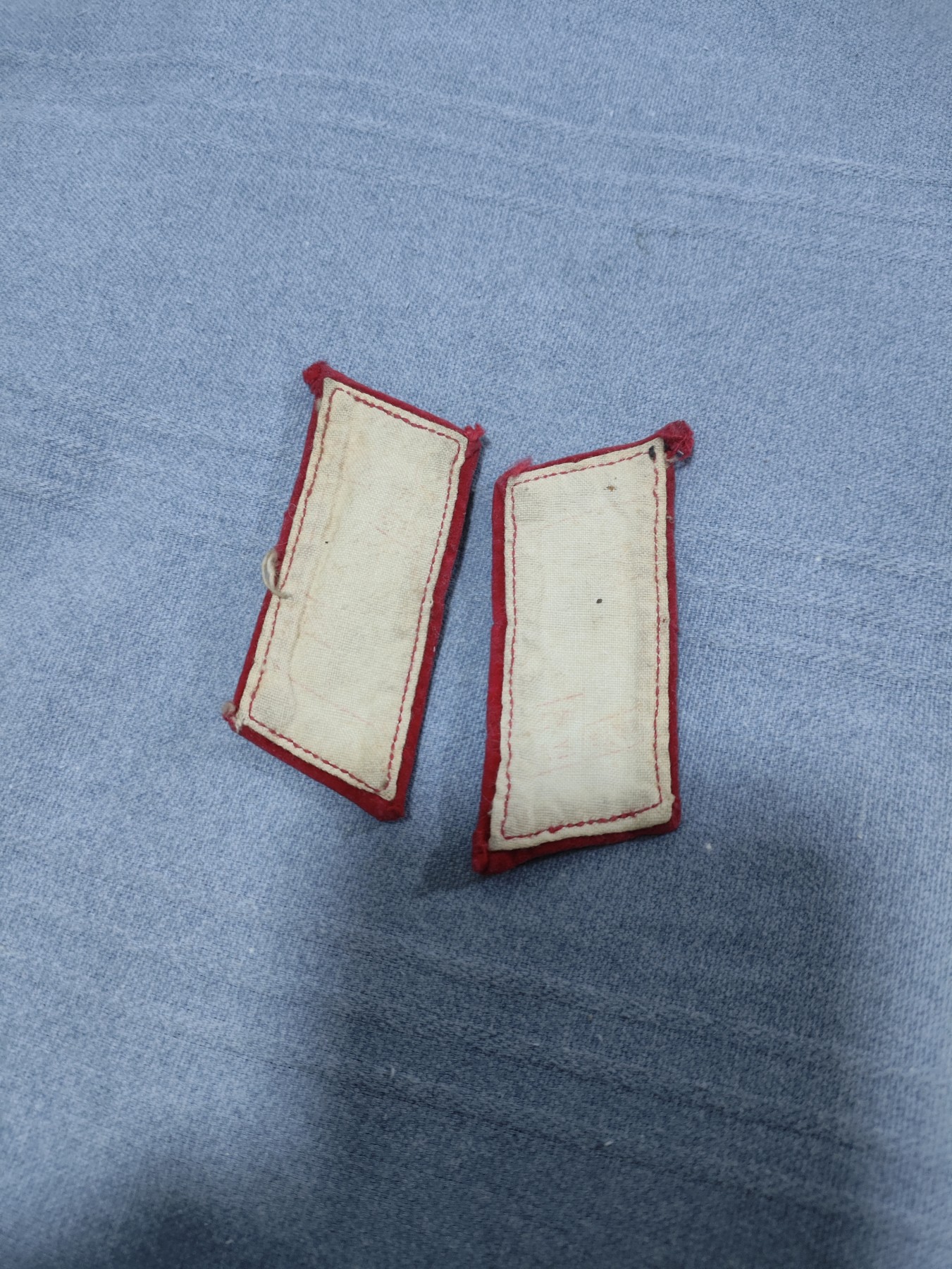 仁孝堂徽章红藏拍卖(第一场) 65早期线缝领章一对 可以配65海