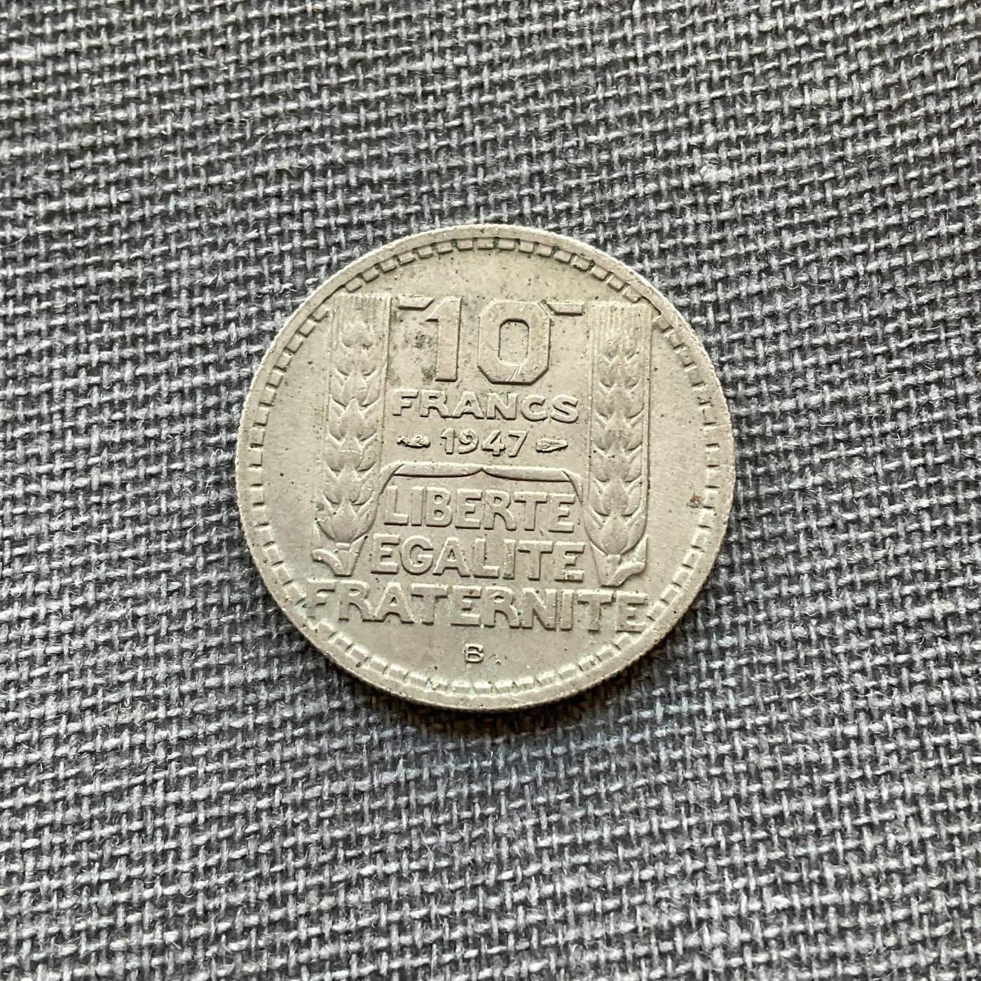 外国硬币首场2024-1-6 法国1947年10法郎