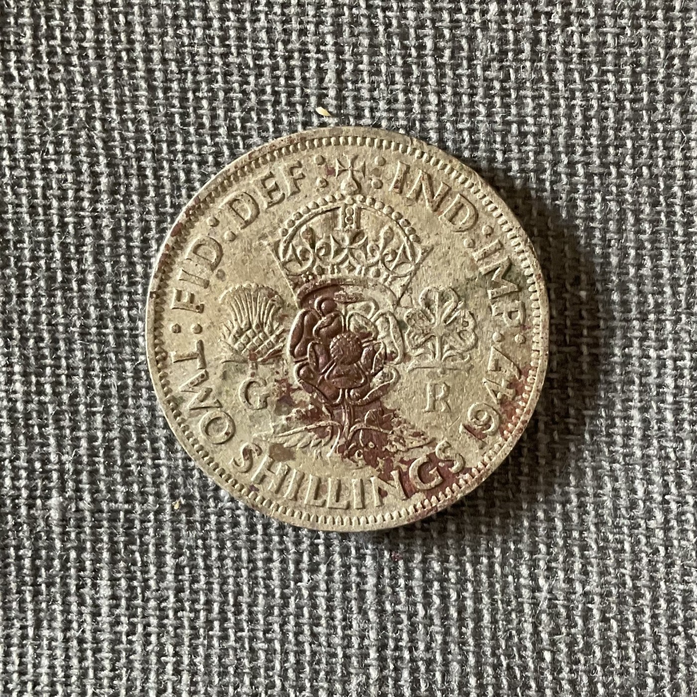 外国硬币首场2024-1-6 英国乔六1947二先令镍币