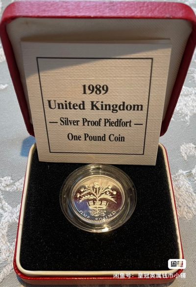英国1989年加厚一磅银币