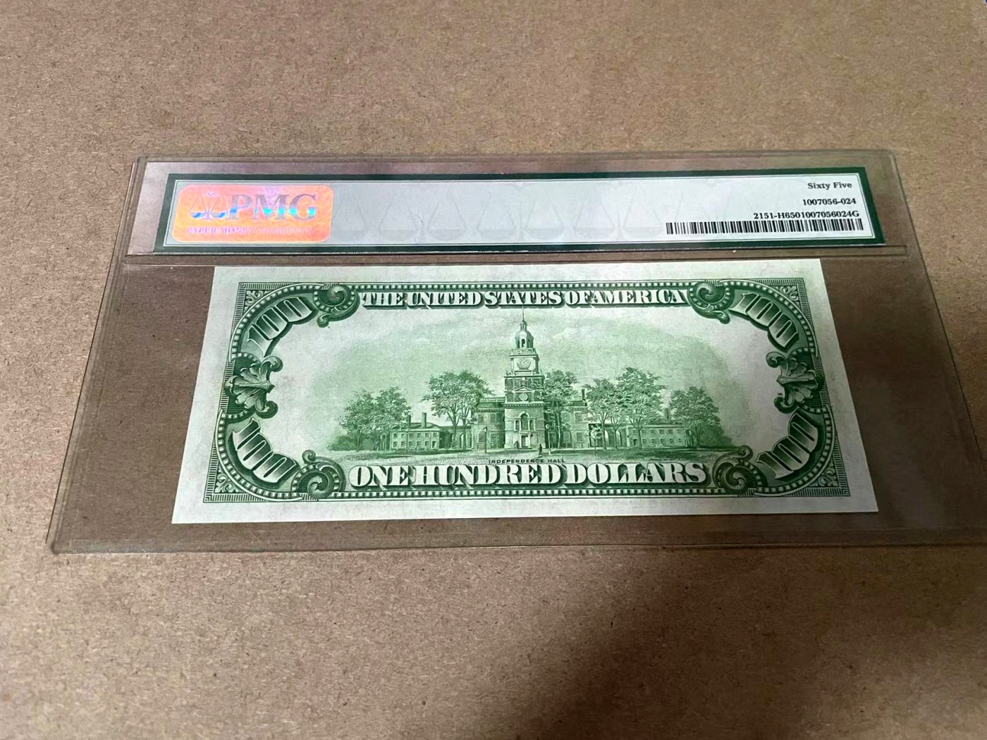 【Blue Auction】✨世界纸币精拍第414期【精】 【亚军分 少见8区圣路易斯版】美国 早期 1928年100美金 PMG65EPQ 第一代老壳子 绝品 升值品种 目录价高于常见版本