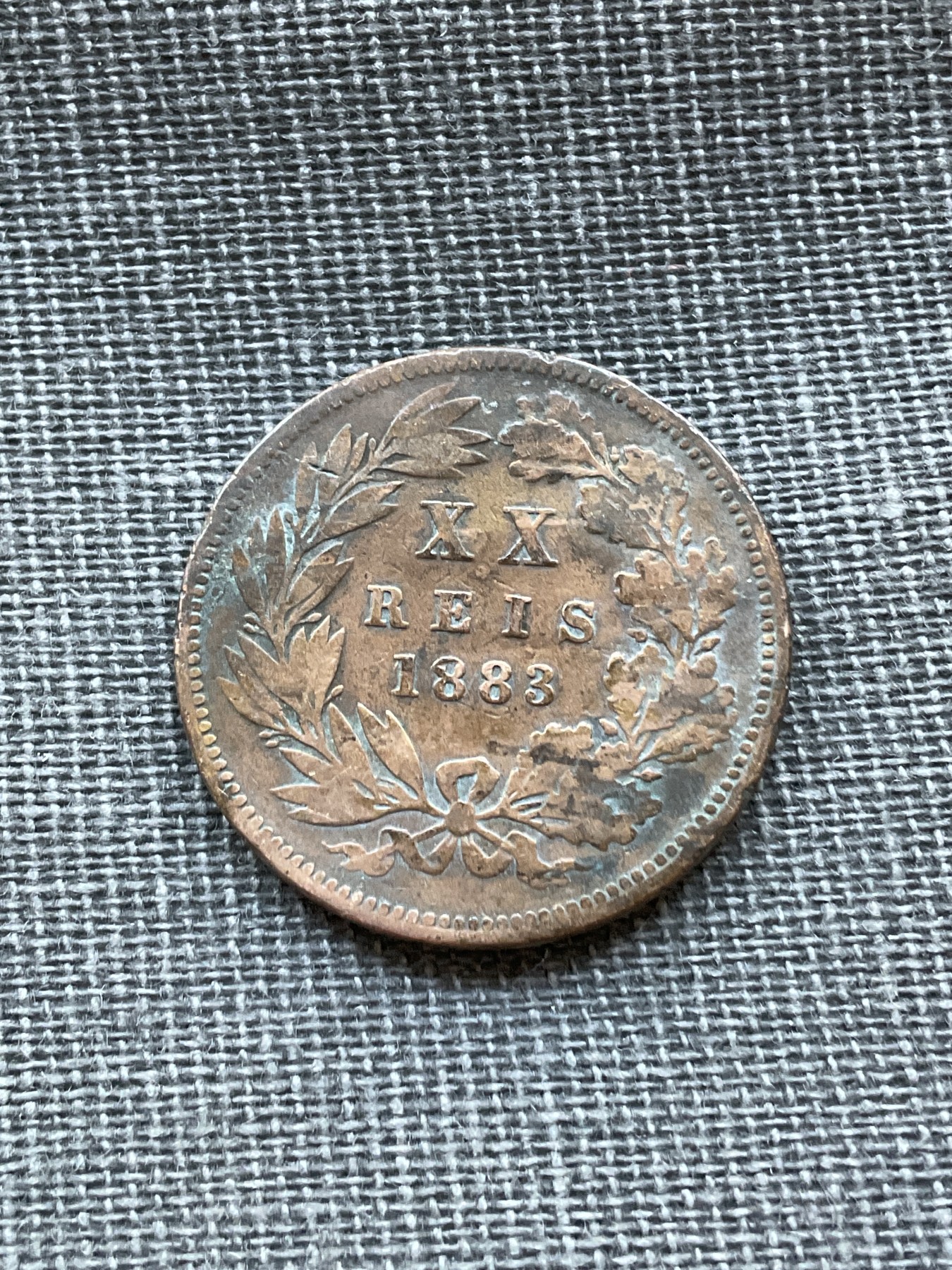 外国硬币首场2024-1-6 葡萄牙1883年铜币