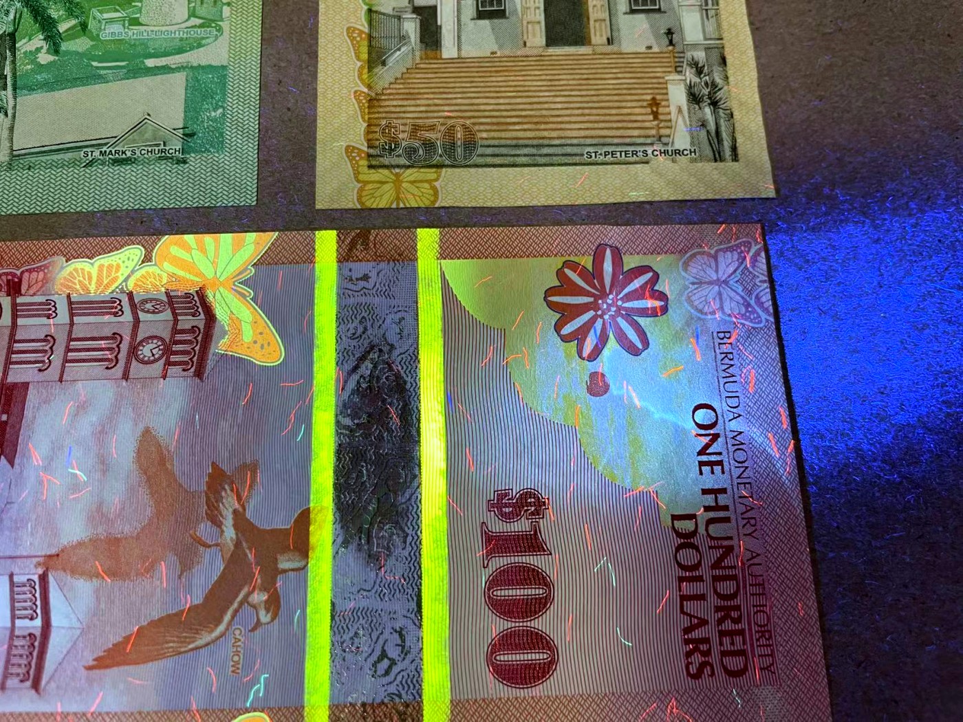 【Blue Auction】✨世界纸币精拍第414期【精】  【洋葱冠 全同460小号 含获奖钞】百慕大 2009年2-100元 设计精美 UNC 如今全同套装少见  