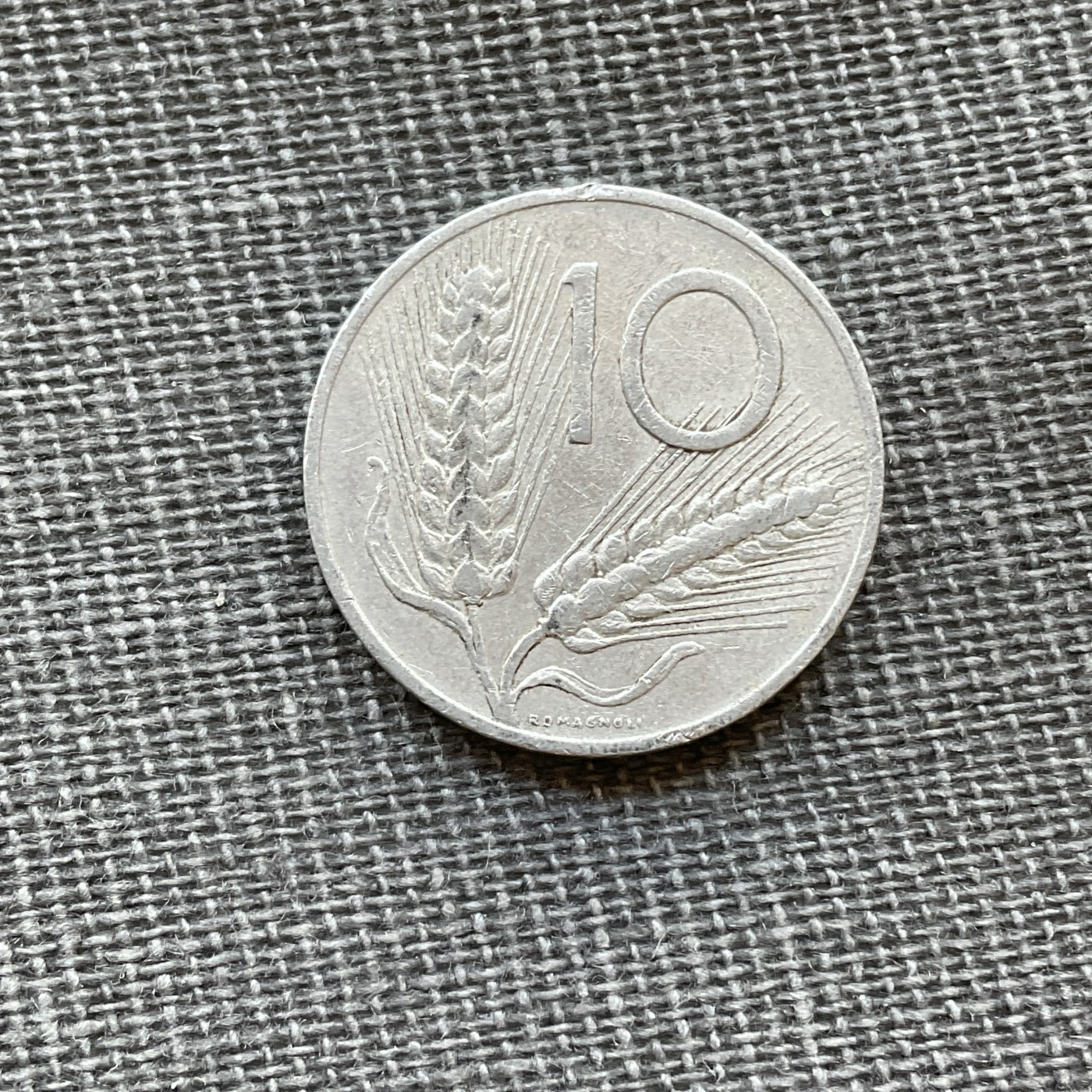 外国硬币首场2024-1-6 意大利1953年10里拉铝币