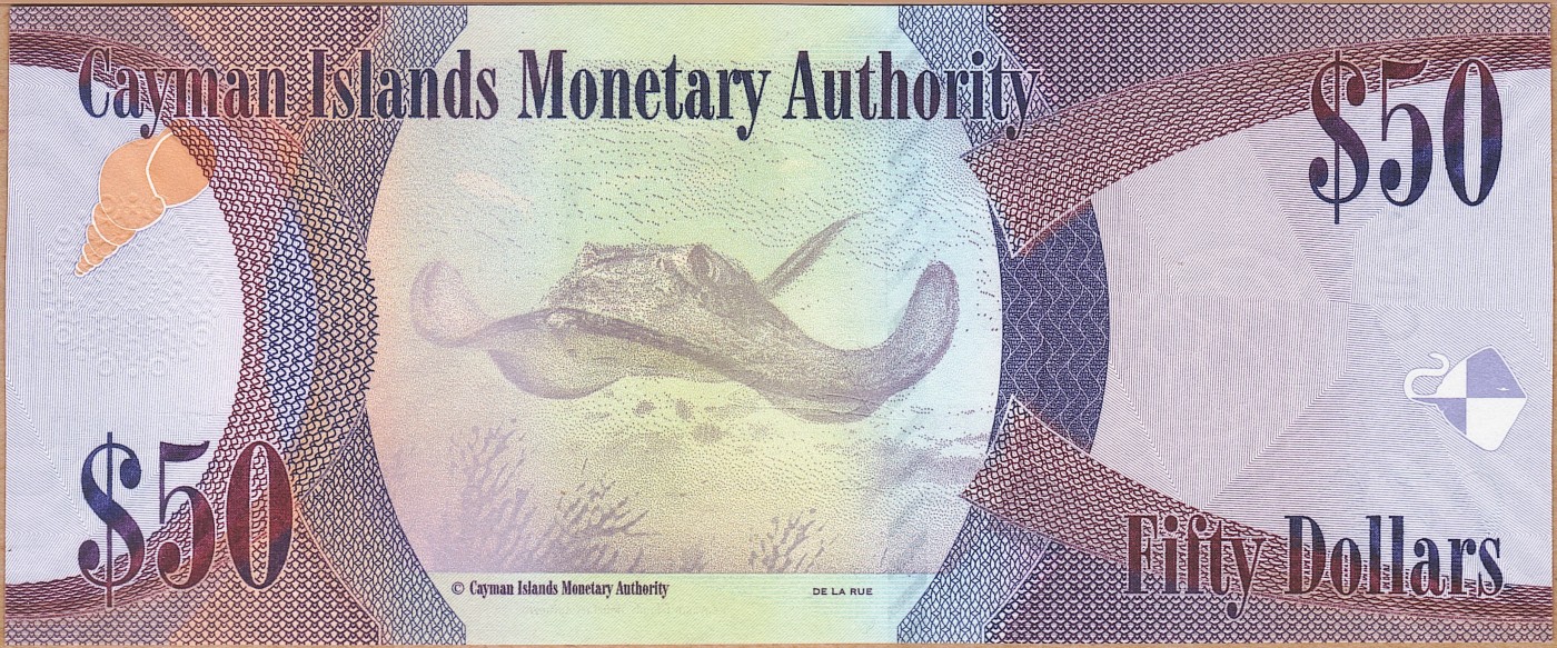 【Blue Auction】✨世界纸币精拍第414期【精】 【倒置号 千位小号】开曼 金管局 新版25周年纪念钞50元 女王 全新UNC