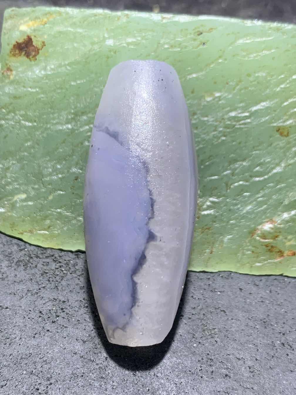 精美亚光高玉化冰飘巴西玛瑙手工俏色巧雕招财猫大桶珠一个！