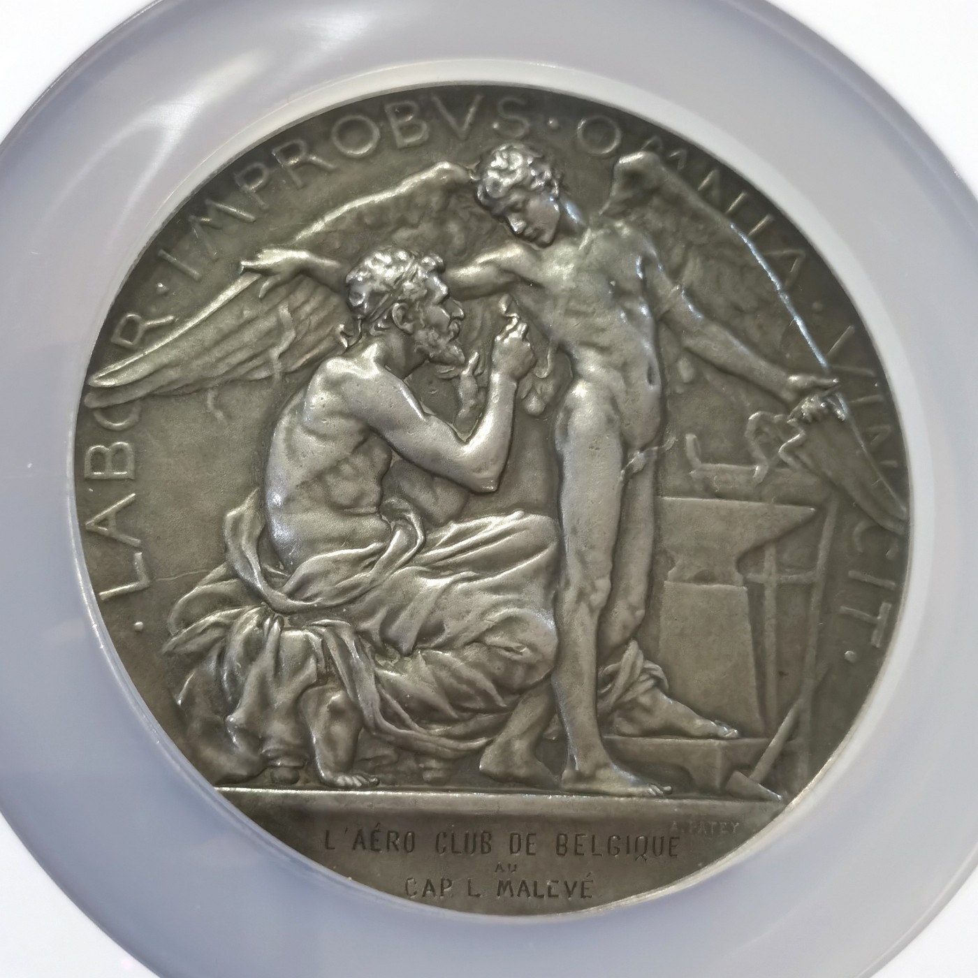 博洋堂世界钱币拍卖第084期（全场包邮） NGC MS63 法国1885年沙莱-默东飞艇实验银章 A. Patey作品 直径72mm。巴黎造币厂铸造，多见铜与镀银版，银版10年难得一见