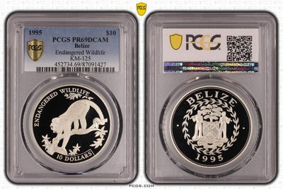 1995 $10 Endangered Wildlife KM-125, DCAM - 1995 $10 Endangered Wildlife KM-125, DCAM