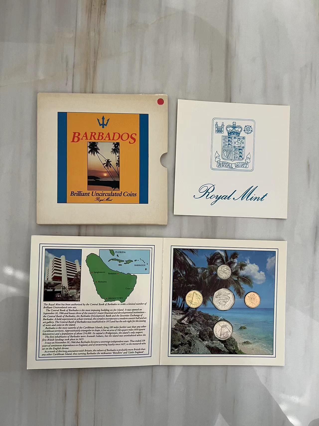 【币观天下】第2期钱币低佣金秒杀专场全场三件以上包邮 巴巴多斯皇家造币厂官方套币