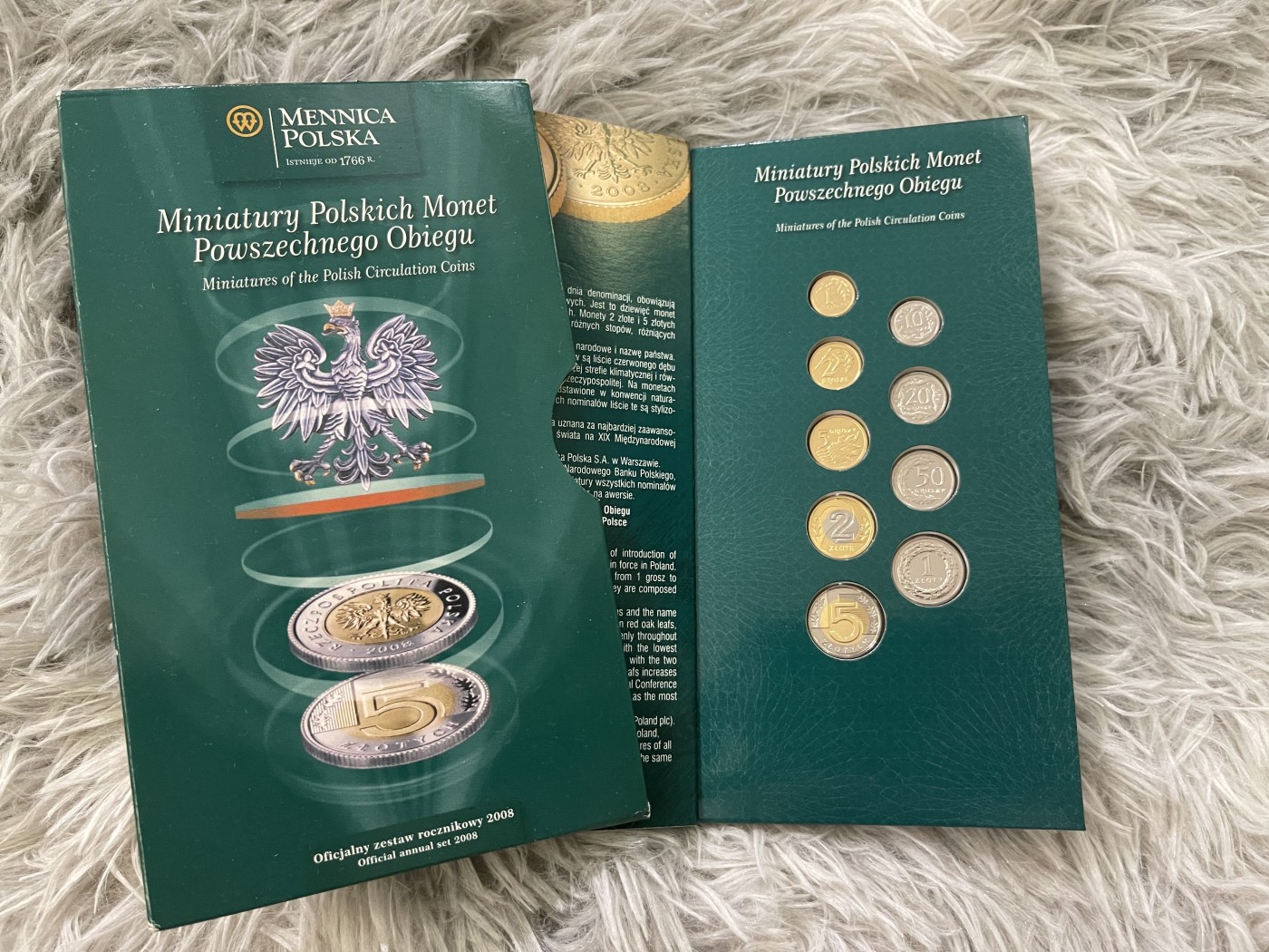 【币观天下】第2期钱币低佣金秒杀专场全场三件以上包邮 波兰2008年迷你官方套币 缩小版比例非流通套币 稀少 