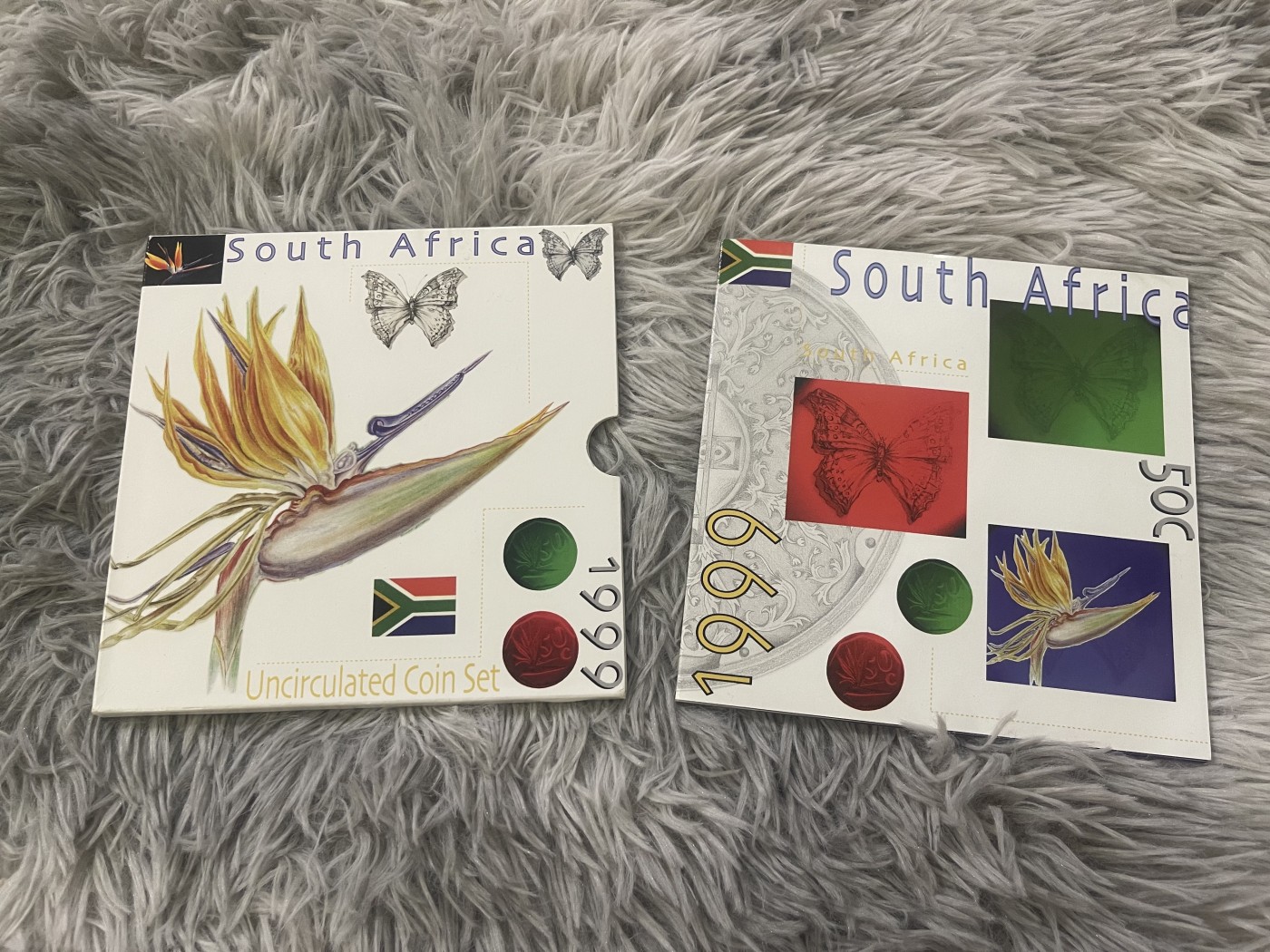 【币观天下】第2期钱币低佣金秒杀专场全场三件以上包邮 南非1999年官方套币 原包装