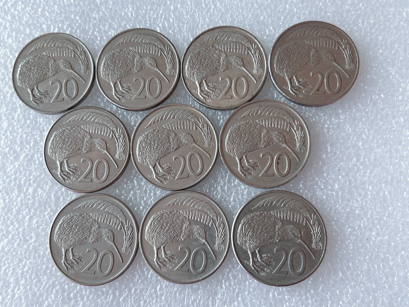 全场一元起拍 世界散币、银币专场 第53期 新西兰20分 几维鸟 10枚