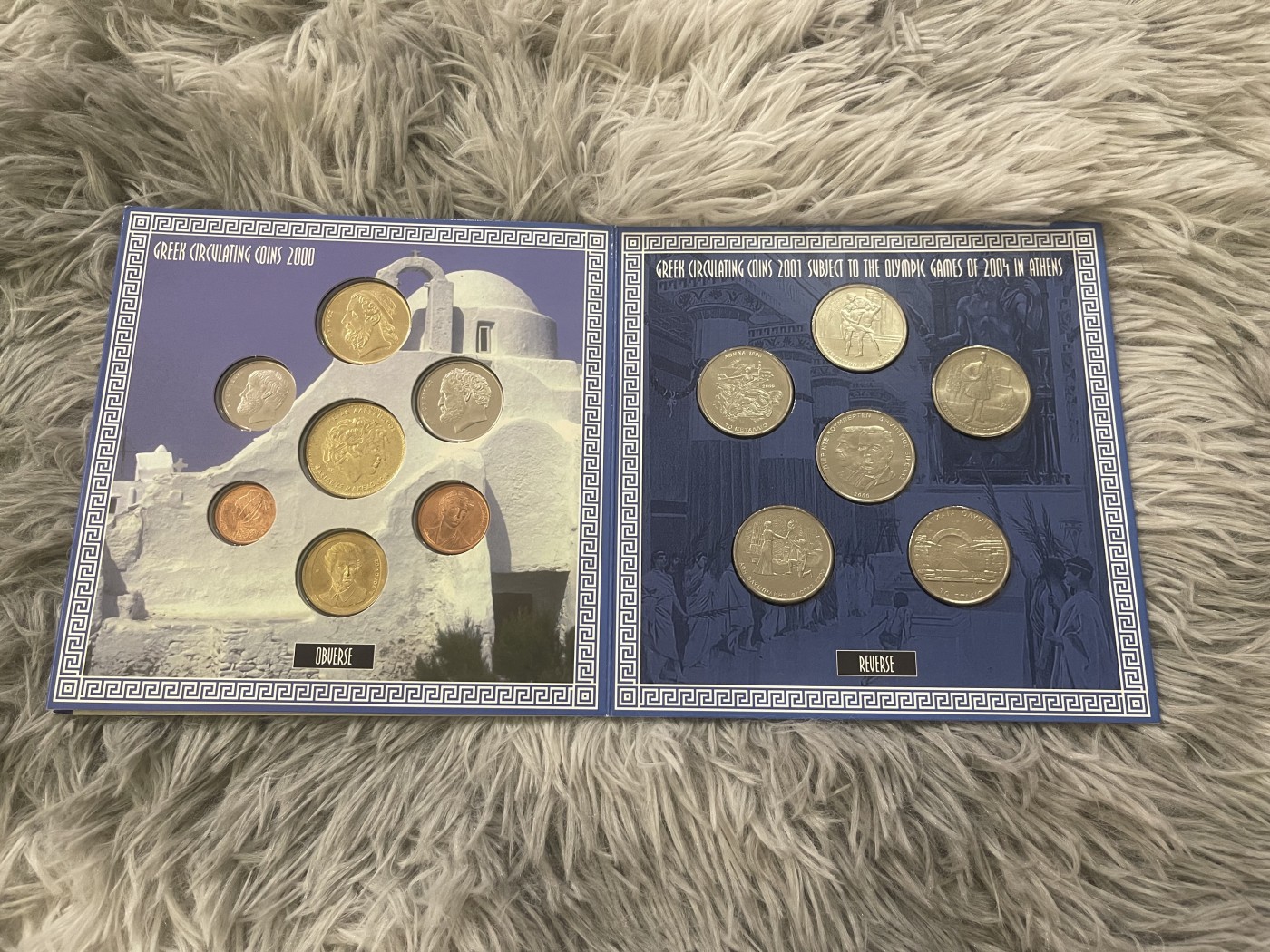 【币观天下】第2期钱币低佣金秒杀专场全场三件以上包邮 希腊2000-2001年官方关门套币 发行量2850套 稀少 