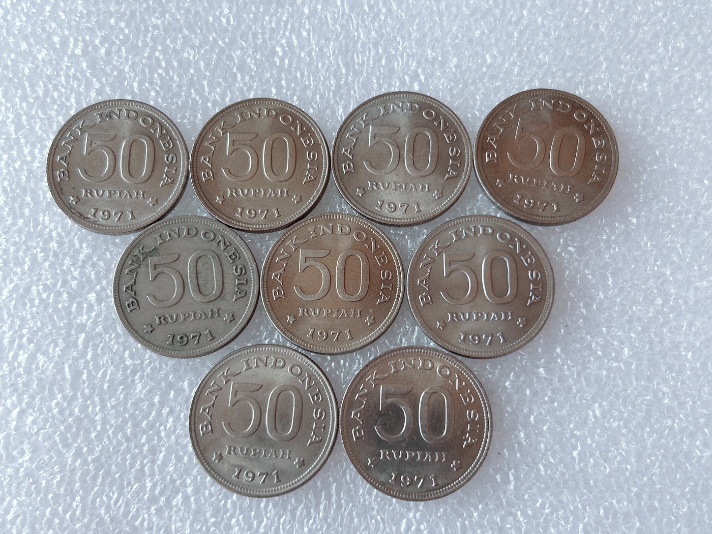 全场一元起拍 世界散币、银币专场 第53期 1971年印度尼西亚50卢比 天堂鸟 10枚