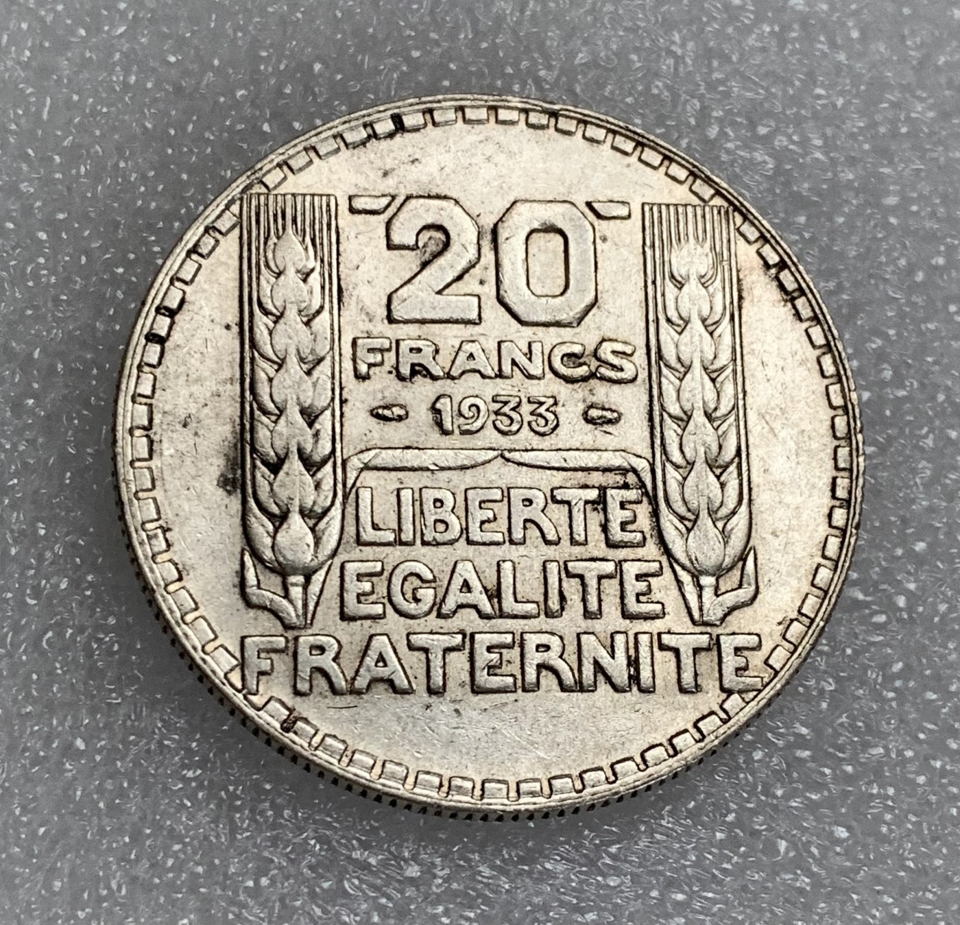 瓶子🏺第124期拍卖会  法国1933年20法郎银币