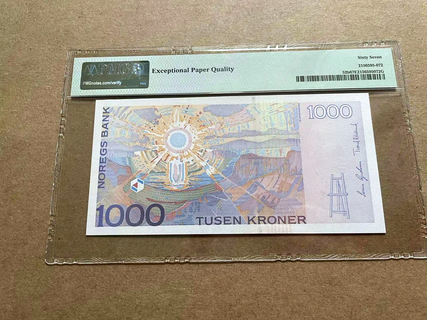 【Blue Auction】✨世界纸币精拍第415期——北欧&中欧专场 挪威 2004年1000克朗 PMG67EPQ 