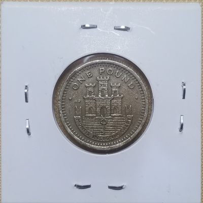 【易洋钱喜】第33场 国外硬币专场 - 1988年直布罗陀 1镑，城堡