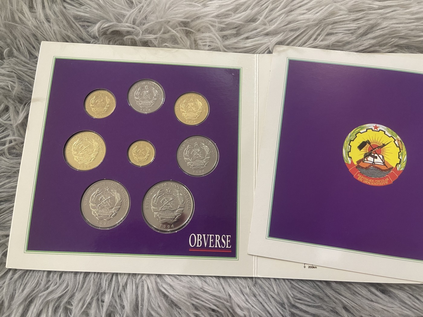 【币观天下】第2期钱币低佣金秒杀专场全场三件以上包邮 莫桑比克1994年官方套币 稀少原包装
