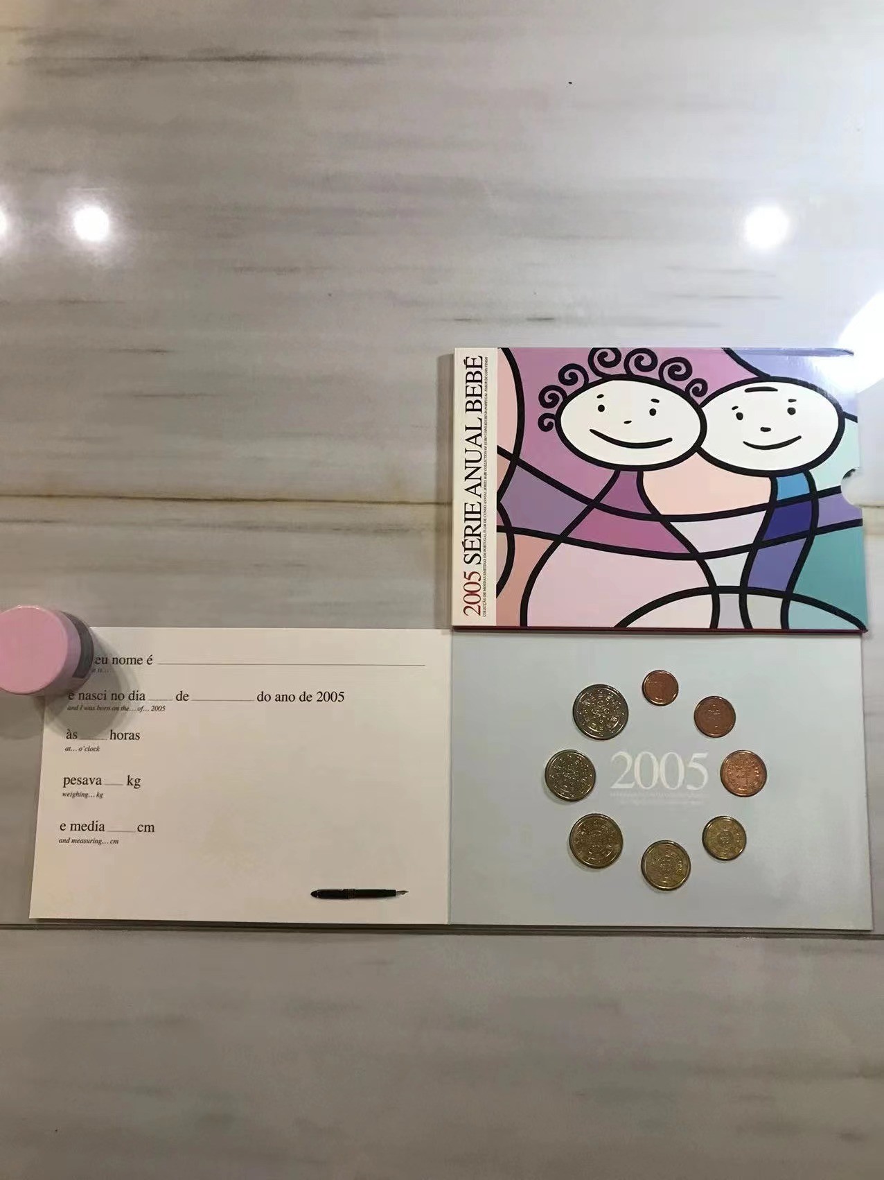 【币观天下】第2期钱币低佣金秒杀专场全场三件以上包邮 葡萄牙2005年儿童限量官方套币 