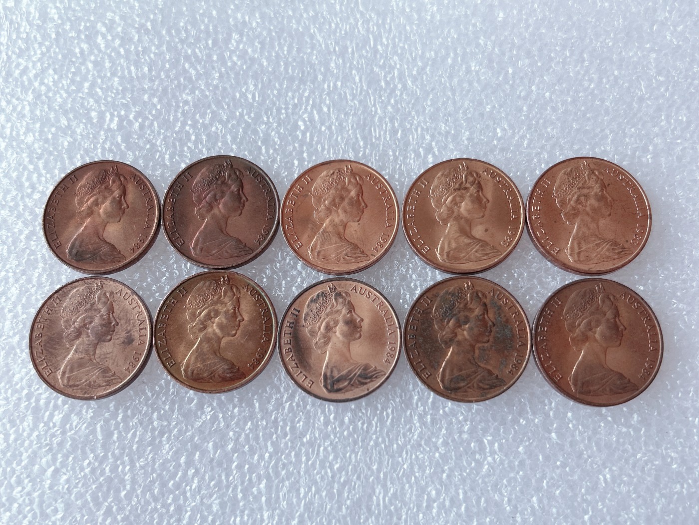 全场一元起拍 世界散币、银币专场 第53期 澳大利亚2分 伞蜥蜴斗篷蜥 10枚