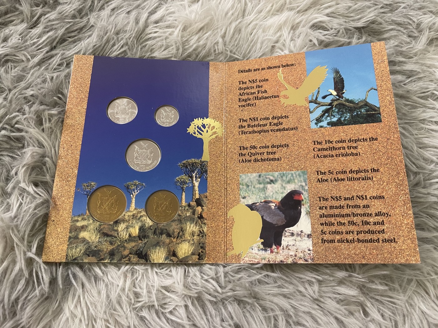 【币观天下】第2期钱币低佣金秒杀专场全场三件以上包邮 纳米比亚1993年官方发行首套MS套册 稀少 