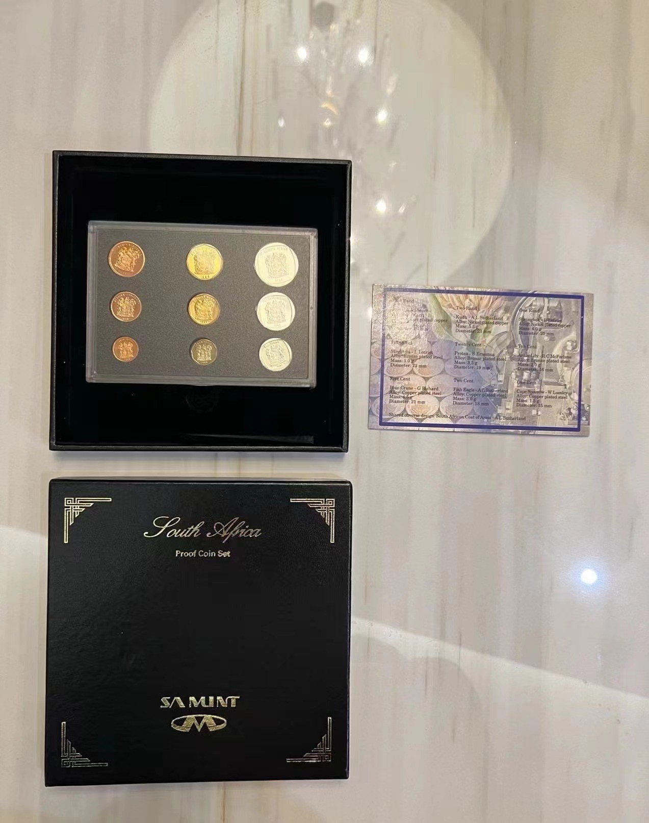 【币观天下】第2期钱币低佣金秒杀专场全场三件以上包邮 南非1998年官方精制套币 盒证齐 