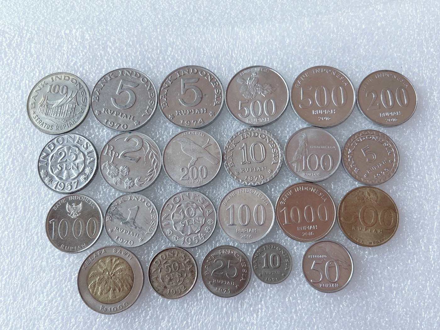 全场一元起拍 世界散币、银币专场 第53期 印度尼西亚硬币 23枚 无重复