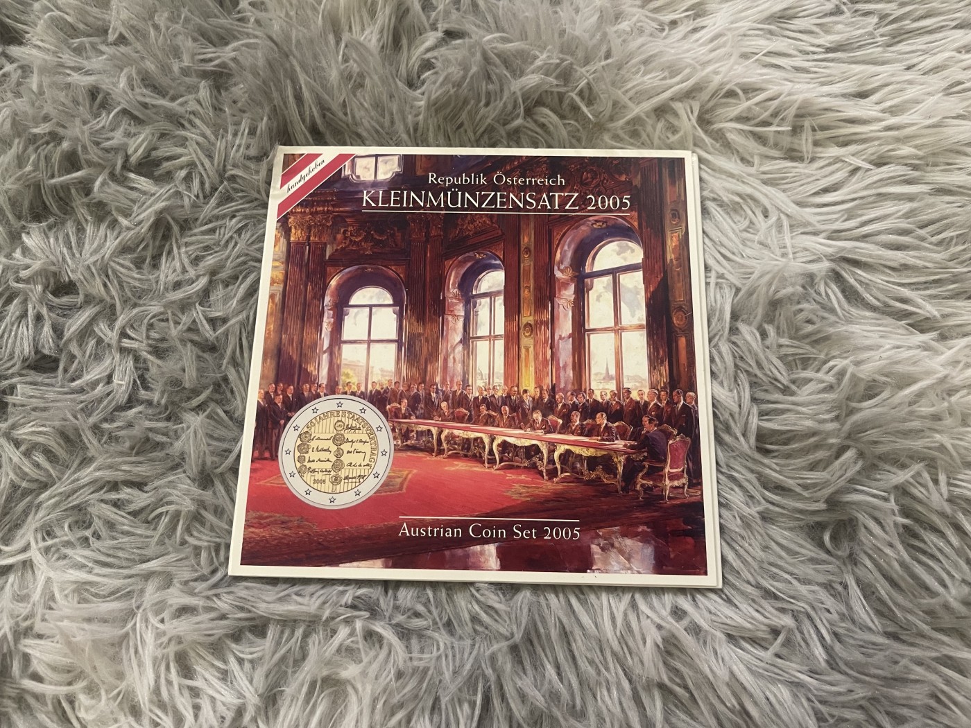 【币观天下】第2期钱币低佣金秒杀专场全场三件以上包邮 奥地利2005年欧元官方套币 