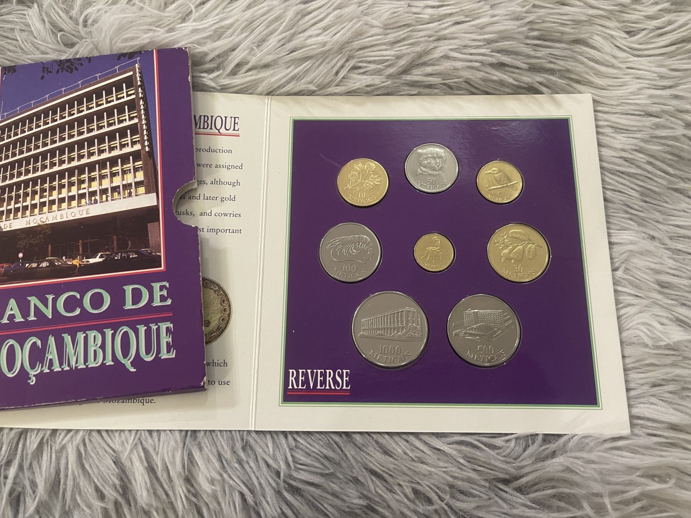 【币观天下】第2期钱币低佣金秒杀专场全场三件以上包邮 莫桑比克1994年官方套币 稀少原包装