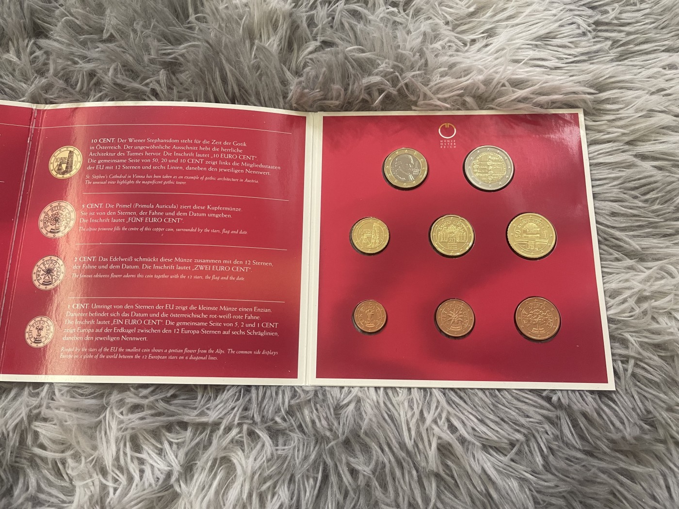 【币观天下】第2期钱币低佣金秒杀专场全场三件以上包邮 奥地利2005年欧元官方套币 