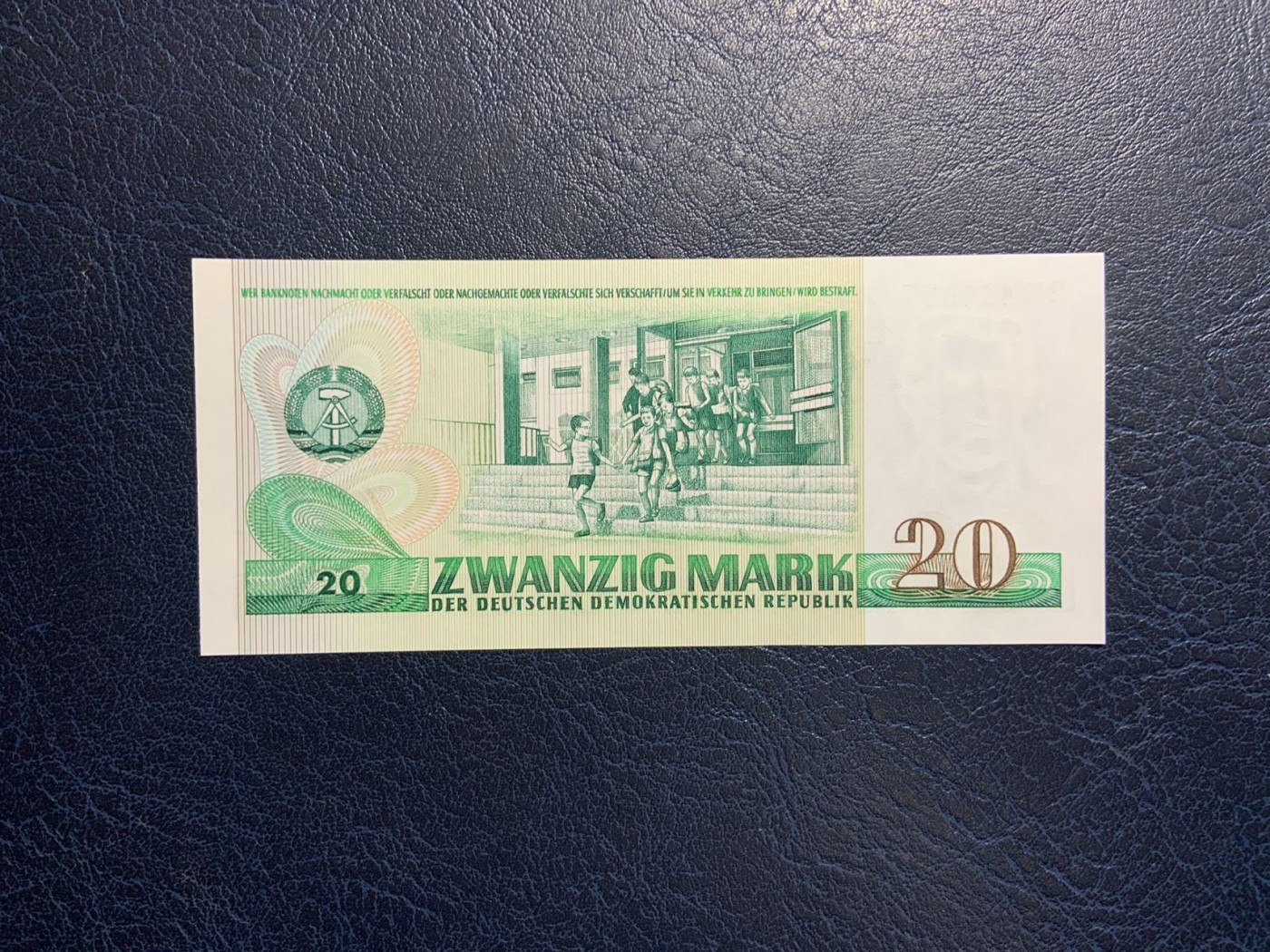 收藏联盟Quantum Auction 第316期拍卖  东德1975年20马克 品相全新UNC