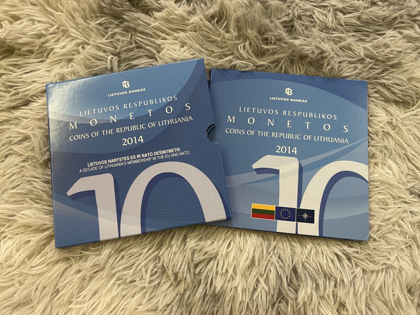 【币观天下】第2期钱币低佣金秒杀专场全场三件以上包邮 立陶宛2014年关门套币 含一枚纪念银章 稀少