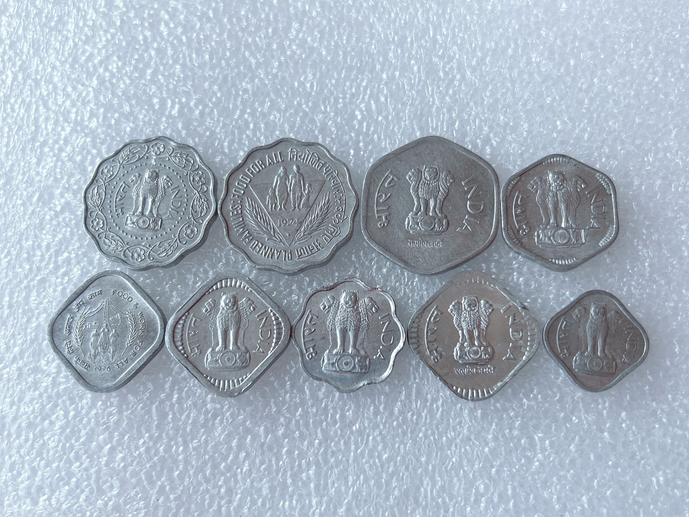 全场一元起拍 世界散币、银币专场 第53期 印度不同时期铝币9枚