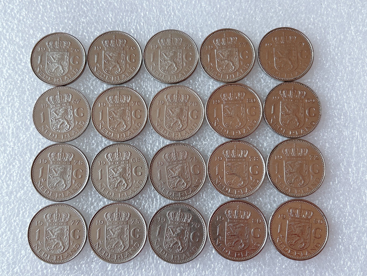 全场一元起拍 世界散币、银币专场 第53期 荷兰1盾 朱莉安娜女王 20枚