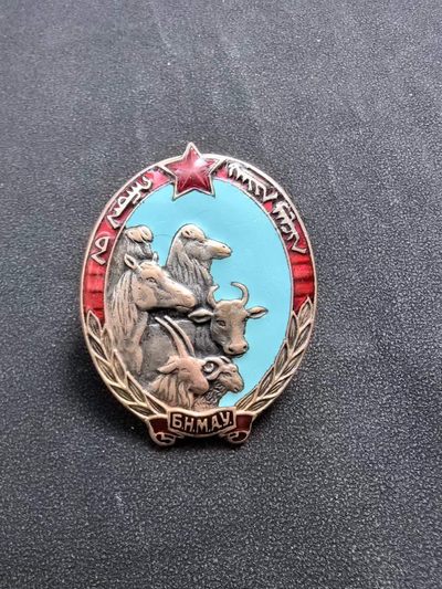 盛世勋华——号角文化勋章邮票专场拍卖第160期 - 蒙古畜牧业能手证章 第二版 编号284（已知最大编号4100）银制