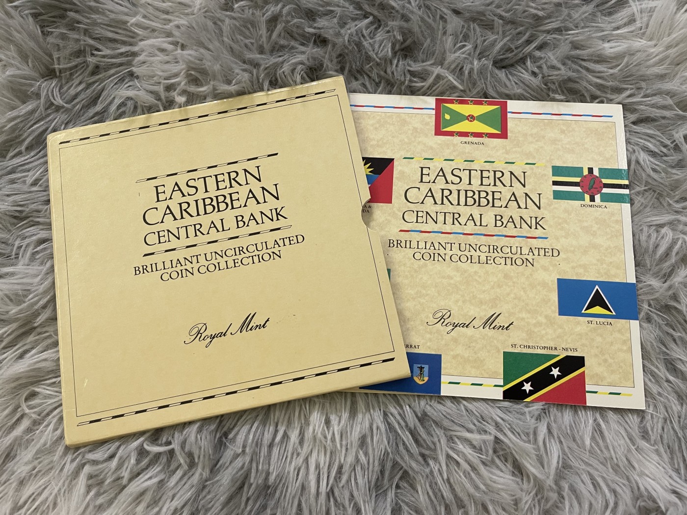 【币观天下】第2期钱币低佣金秒杀专场全场三件以上包邮 东加勒比1986年皇家造币厂官方套币 