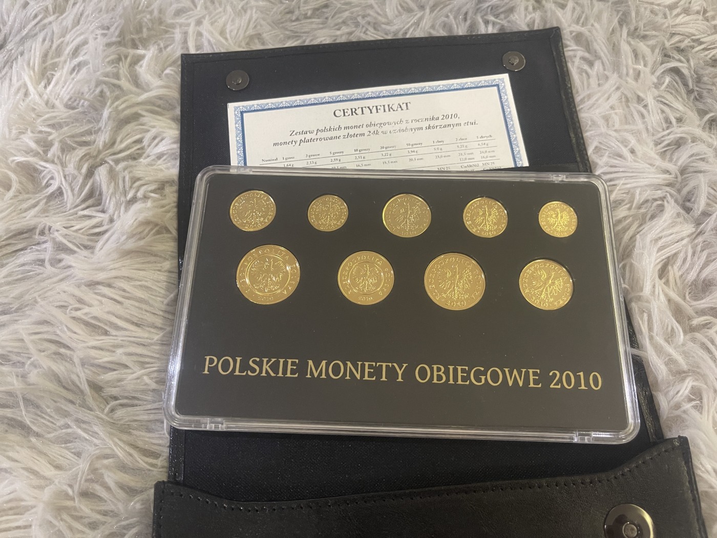 【币观天下】第2期钱币低佣金秒杀专场全场三件以上包邮 波兰2010年央行24k全镀金限量精制套币 发行量只有100套