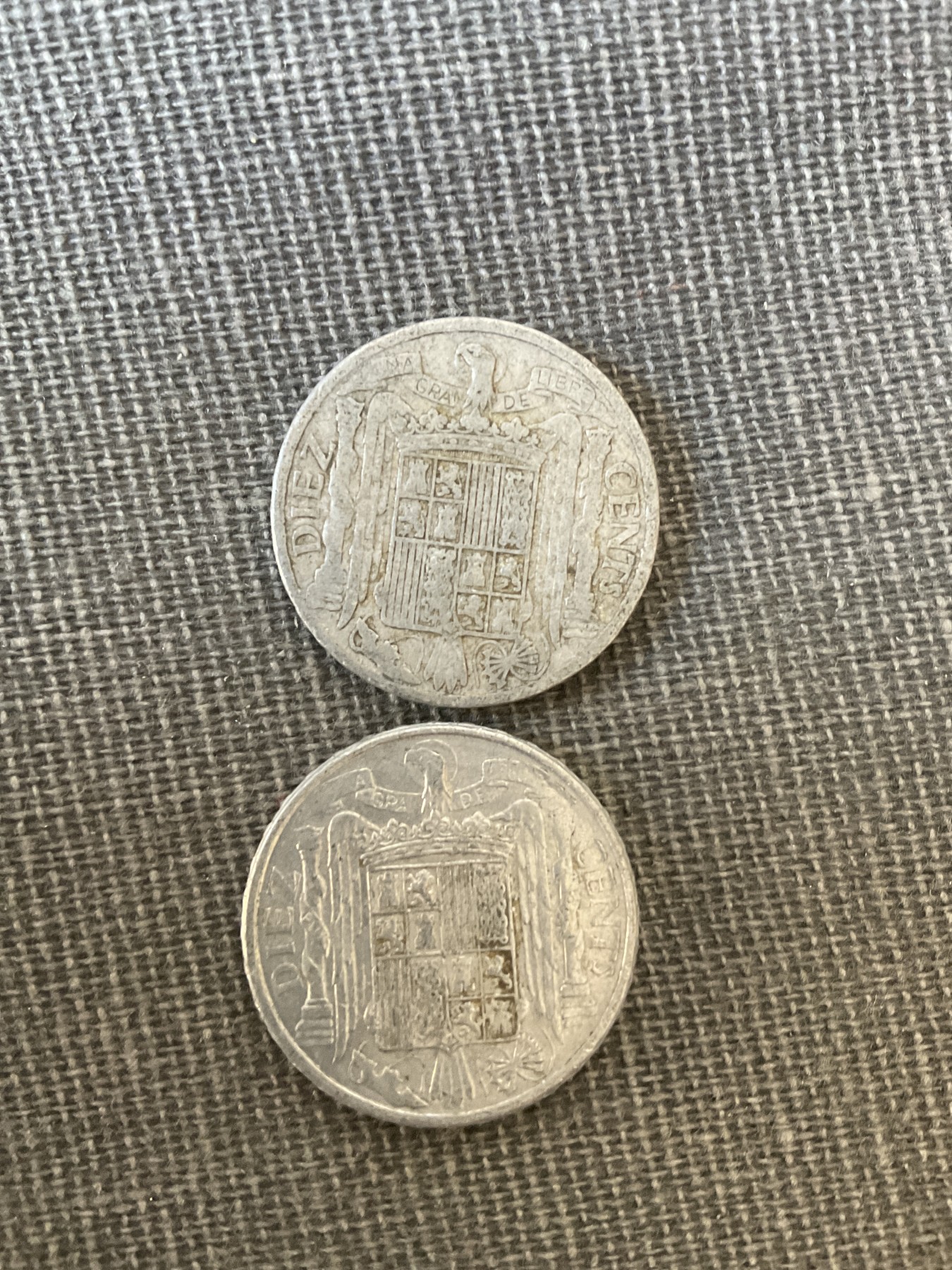 外国章牌首场2024-1-7 西班牙1941/1945硬币