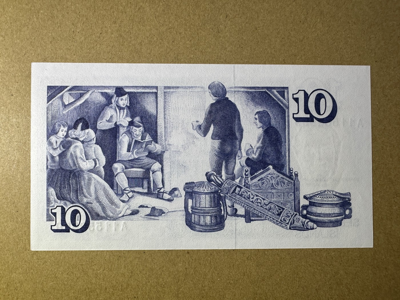《张总收藏》133期-新年外币荟萃 冰岛10克朗 UNC 无47豹子号999