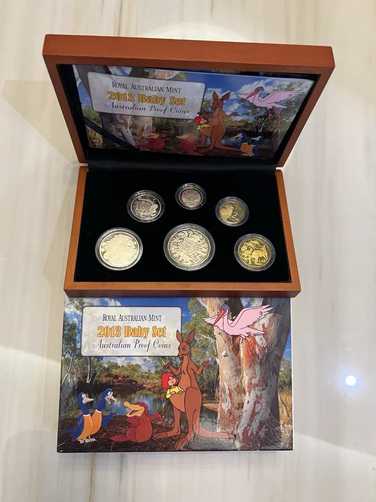 【币观天下】第2期钱币低佣金秒杀专场全场三件以上包邮 澳大利亚2013年儿童纪念精制套币 澳大利亚皇家造币厂出品