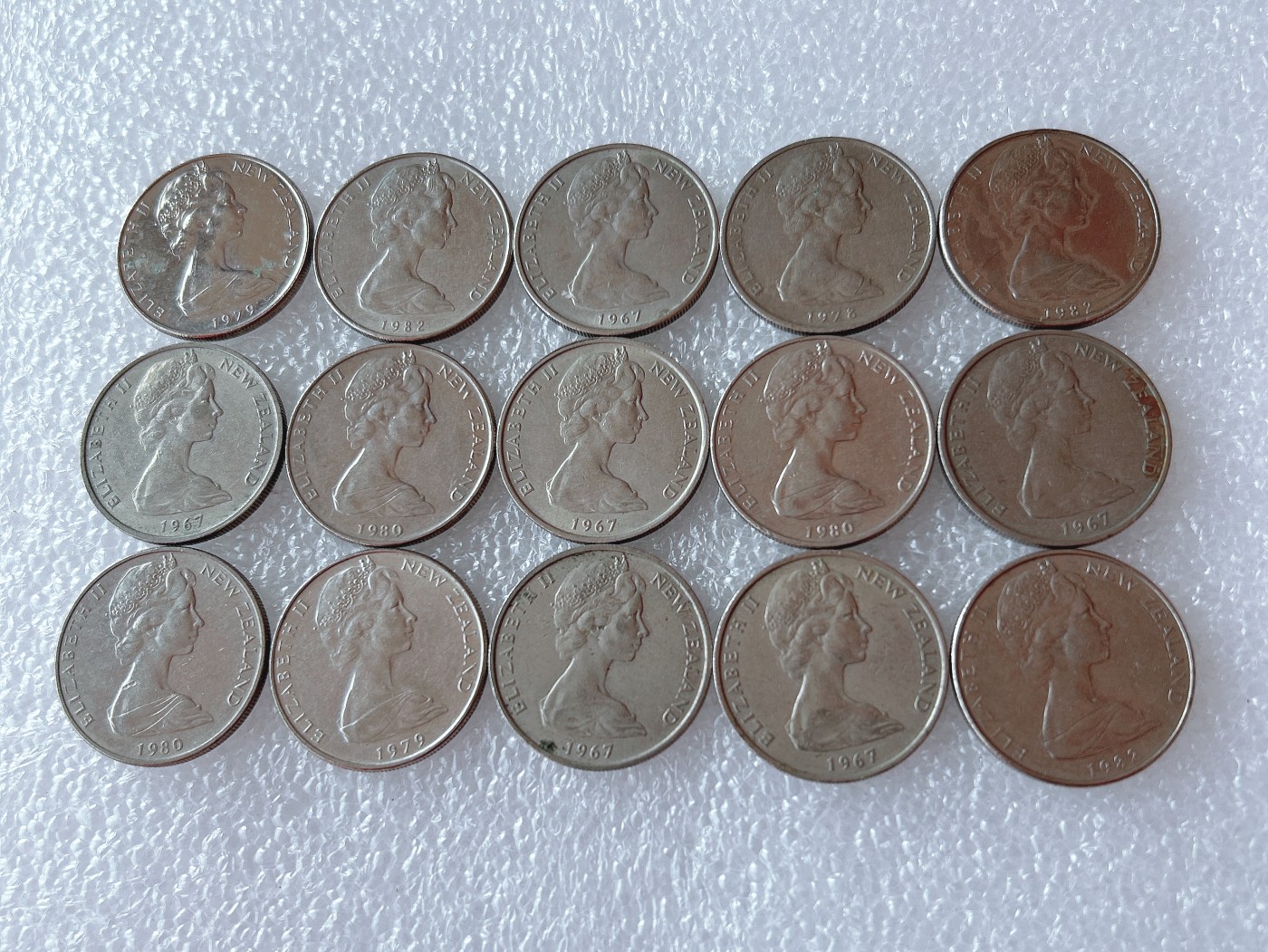 全场一元起拍 世界散币、银币专场 第53期 新西兰10分 毛利人面具 15枚