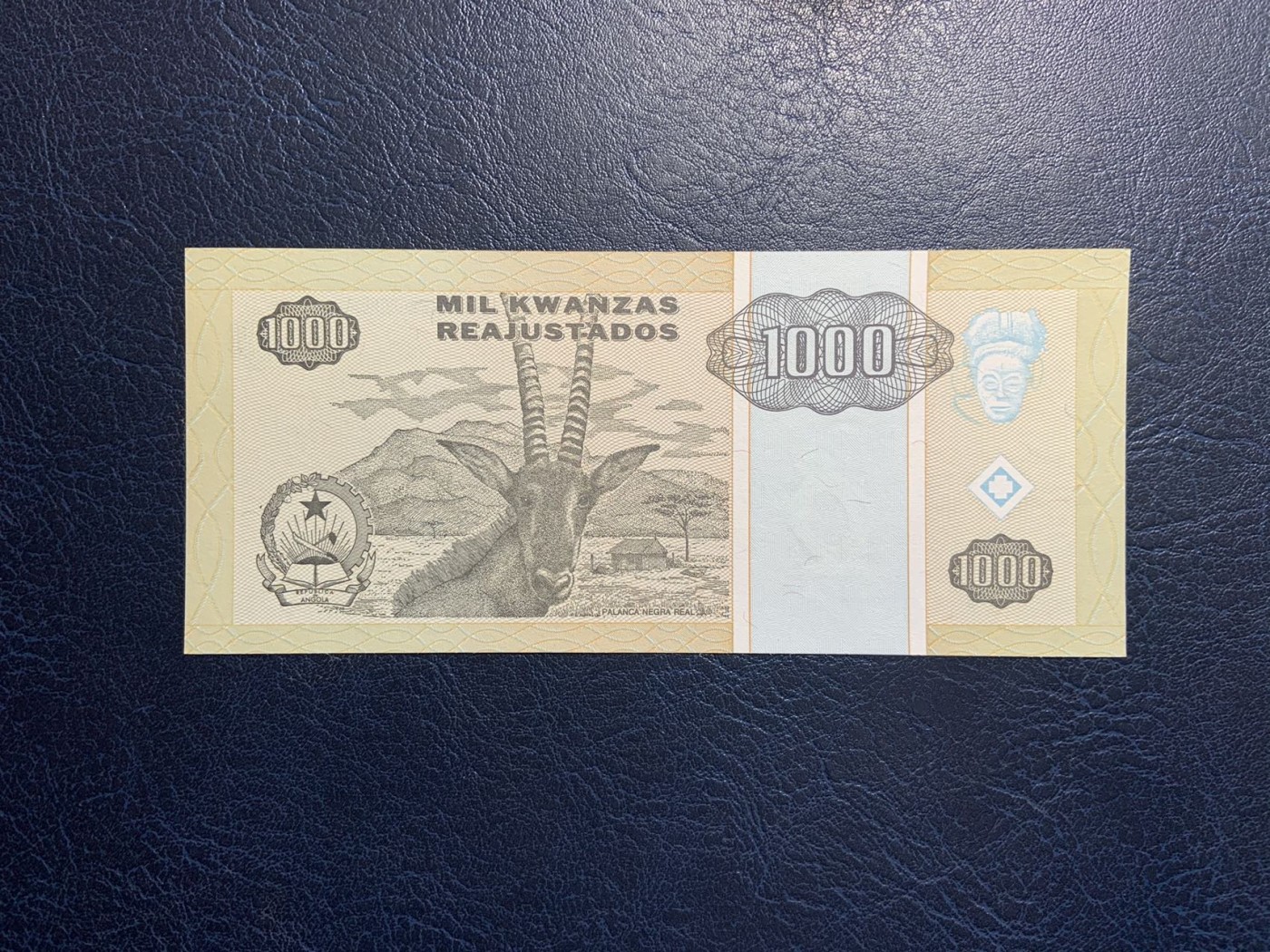 收藏联盟Quantum Auction 第316期拍卖  安哥拉1995年1000宽扎 品相全新UNC