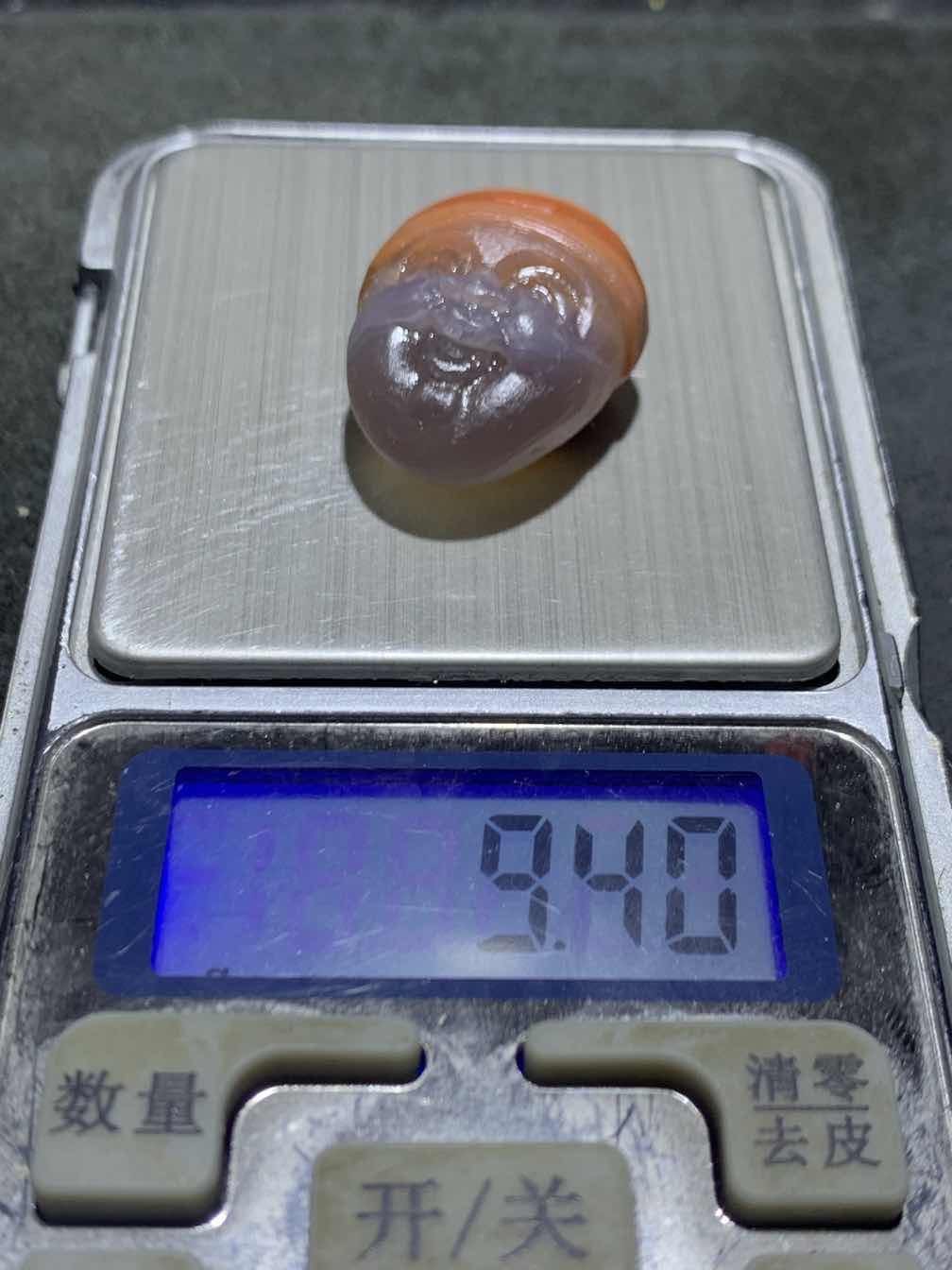 精美亚光北漂战国红玛瑙手工雕刻地主吊坠一个！